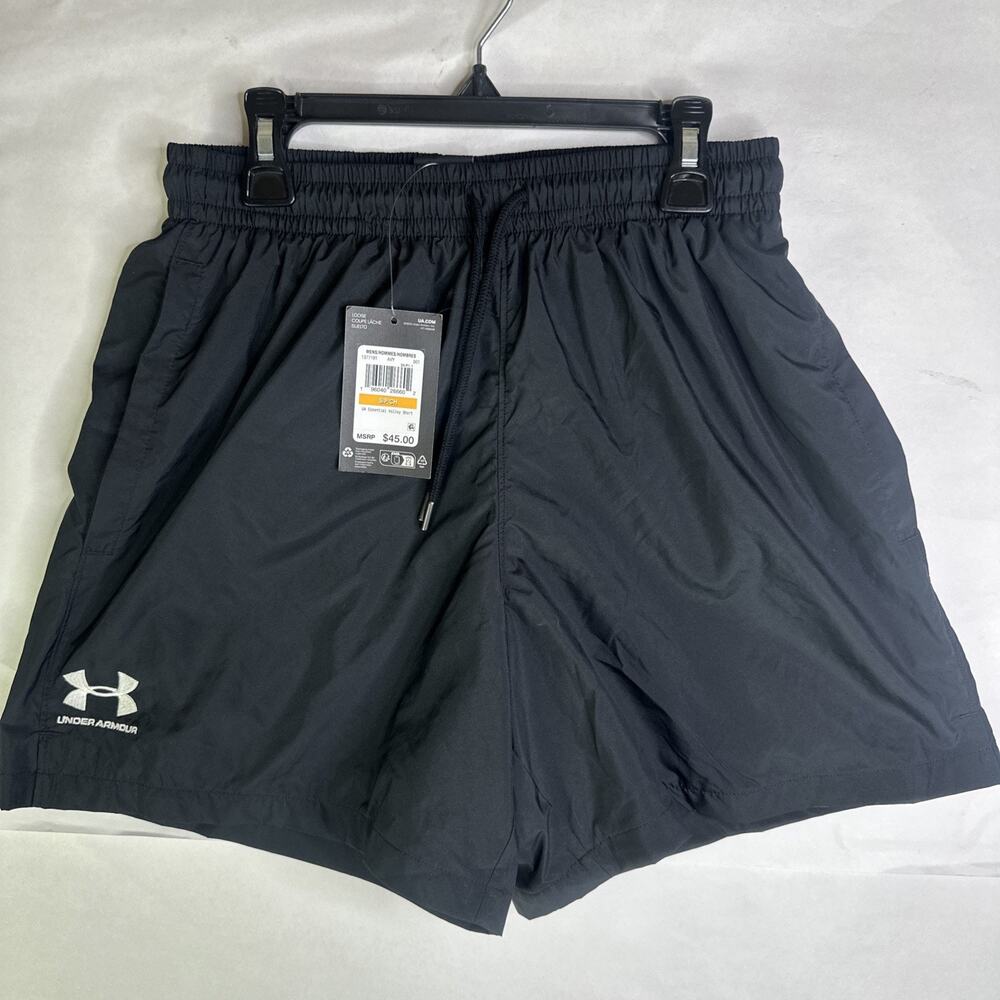 Under Armour UA Essential Volley Short Men’s S Gray Loose Fit Lined Mesh